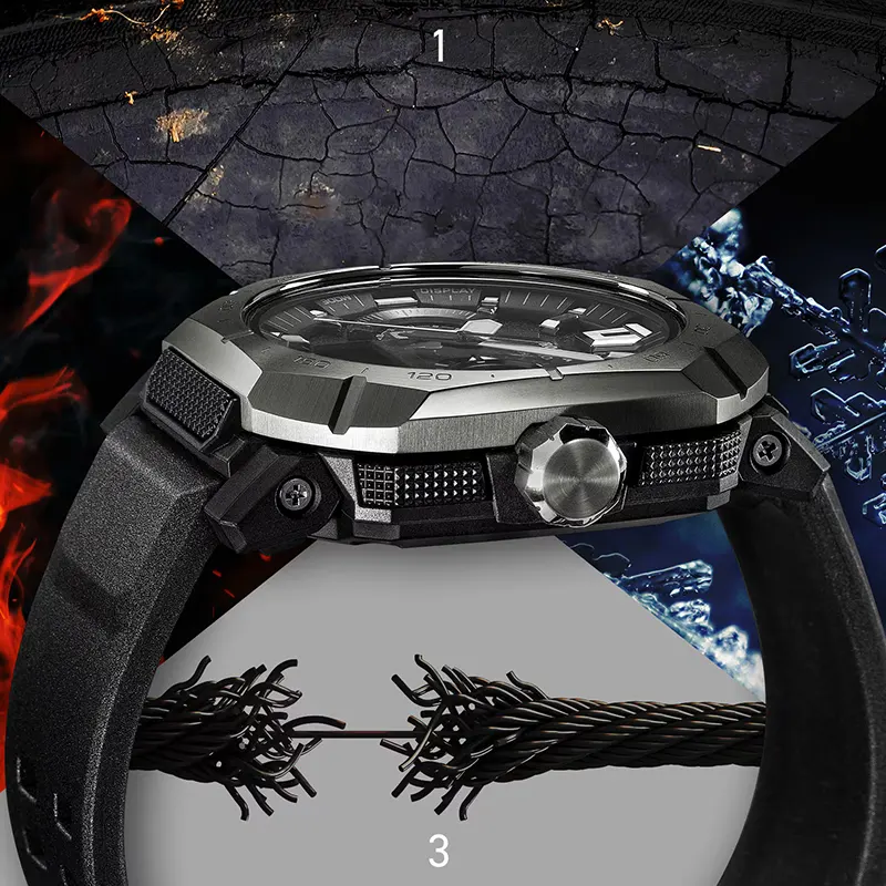 Casio Pro Trek Yosemite Black Carbon Solar Power Men's Watch- PRW-B1000-1